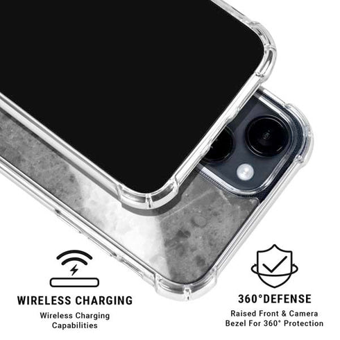 Stone Grey iPhone 15 Clear Case