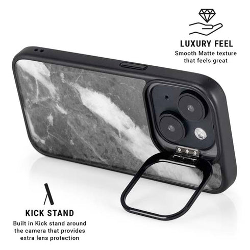 Stone Grey iPhone 15 Kickstand Case