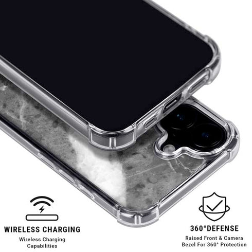 Stone Grey iPhone 16 Plus Clear Case
