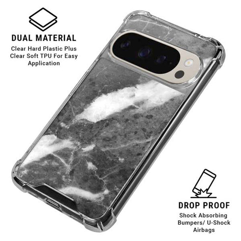 Stone Grey Pixel 9/9 Pro Clear Case