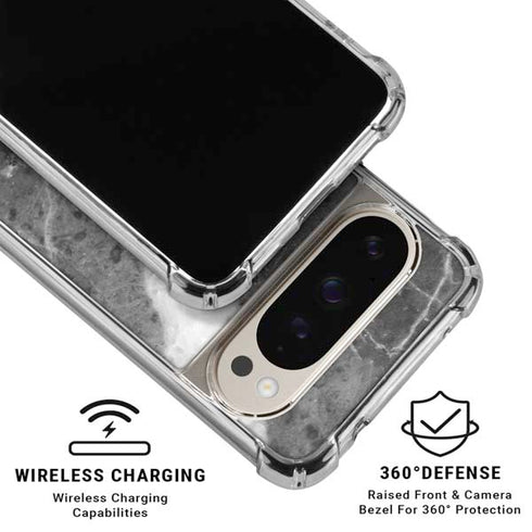 Stone Grey Pixel 9/9 Pro Clear Case
