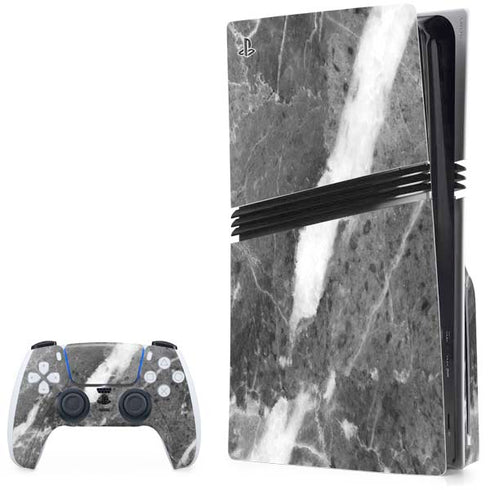 Stone Grey PS5 Pro Disk Bundle Skin