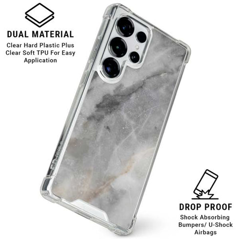 Stone Taupe Galaxy S25 Ultra Clear Case