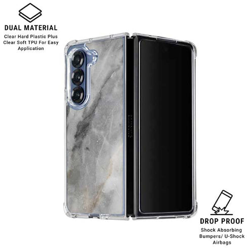 Stone Taupe Galaxy Z Fold6 Clear Case