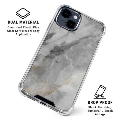 Stone Taupe iPhone 15 Clear Case