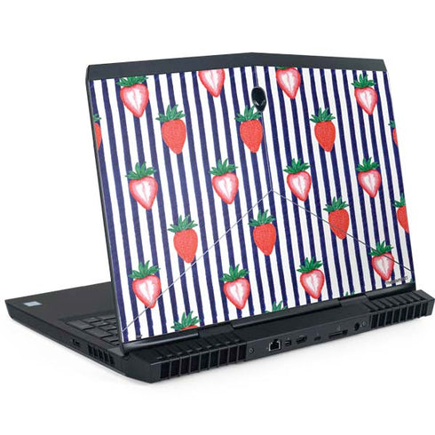 Bouffants and Broken Hearts Strawberries and Stripes Dell Alienware Skin