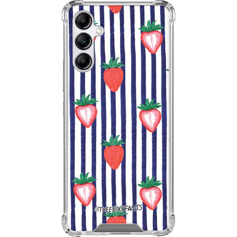 Bouffants and Broken Hearts Strawberries and Stripes Gabb Phone 4 Clear Case