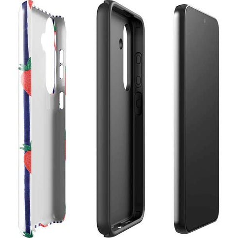 Bouffants and Broken Hearts Strawberries and Stripes Galaxy S25 Impact Case