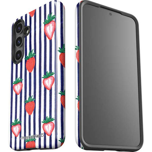 Bouffants and Broken Hearts Strawberries and Stripes Galaxy S25 Impact Case