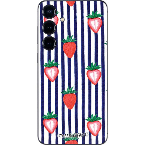 Bouffants and Broken Hearts Strawberries and Stripes Galaxy S24 Skin