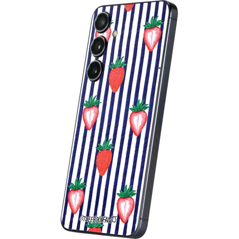 Bouffants and Broken Hearts Strawberries and Stripes Galaxy S24 Skin