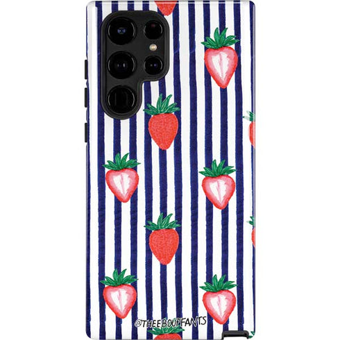 Bouffants and Broken Hearts Strawberries and Stripes Galaxy S25 Ultra Impact Case