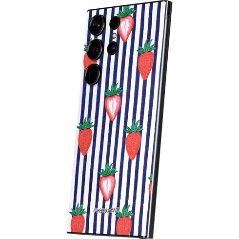 Bouffants and Broken Hearts Strawberries and Stripes Galaxy S25 Ultra Skin