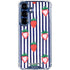 Bouffants and Broken Hearts Strawberries and Stripes Galaxy S25 Clear Case