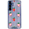 Bouffants and Broken Hearts Strawberries and Stripes Galaxy S25 Plus Clear Case