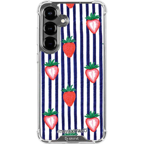 Bouffants and Broken Hearts Strawberries and Stripes Galaxy S26 Plus Clear Case