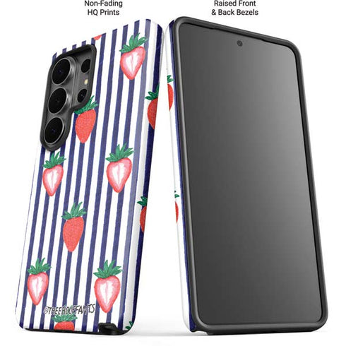 Bouffants and Broken Hearts Strawberries and Stripes Galaxy S26 Ultra Impact Case