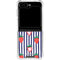 Bouffants and Broken Hearts Strawberries and Stripes Galaxy Z Flip6 Clear Case