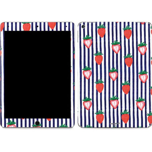 Bouffants and Broken Hearts Strawberries and Stripes iPad Skins