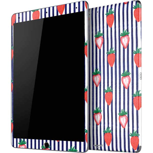 Bouffants and Broken Hearts Strawberries and Stripes iPad Skins