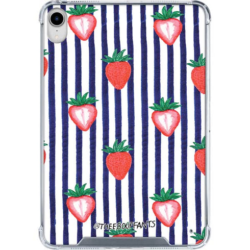 Bouffants and Broken Hearts Strawberries and Stripes iPad 11th Gen (2025) Clear Case