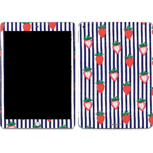 Bouffants and Broken Hearts Strawberries and Stripes Apple iPad Skin