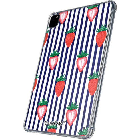 Bouffants and Broken Hearts Strawberries and Stripes iPad Pro 11in (2024) Clear Case