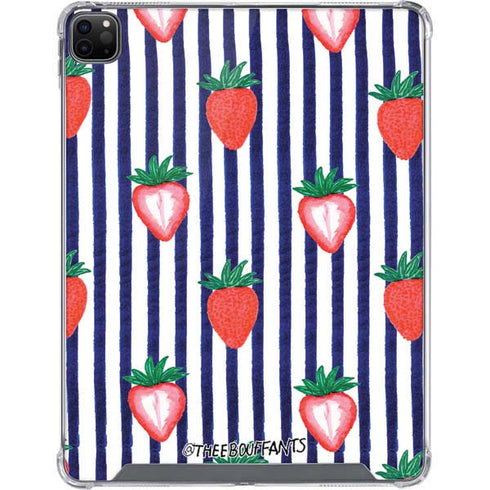 Bouffants and Broken Hearts Strawberries and Stripes iPad Cases