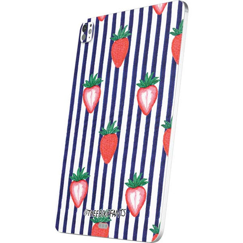 Bouffants and Broken Hearts Strawberries and Stripes iPad Pro 13in M4 (2024) Skin