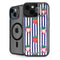 Bouffants and Broken Hearts Strawberries and Stripes iPhone 14 Kickstand Case