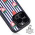 Bouffants and Broken Hearts Strawberries and Stripes iPhone 14 Pro Kickstand Case