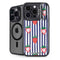 Bouffants and Broken Hearts Strawberries and Stripes iPhone 14 Pro Max Kickstand Case