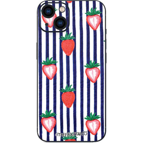 Bouffants and Broken Hearts Strawberries and Stripes iPhone Skins