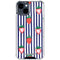 Bouffants and Broken Hearts Strawberries and Stripes iPhone 15 Clear Case
