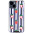 Bouffants and Broken Hearts Strawberries and Stripes iPhone 15 Clear Case