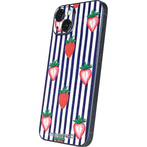 Bouffants and Broken Hearts Strawberries and Stripes iPhone 15 Skin