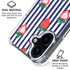 Bouffants and Broken Hearts Strawberries and Stripes iPhone 16 Clear Case