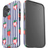 Bouffants and Broken Hearts Strawberries and Stripes iPhone 16 Impact Case