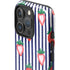Bouffants and Broken Hearts Strawberries and Stripes iPhone 16 Pro Impact Case