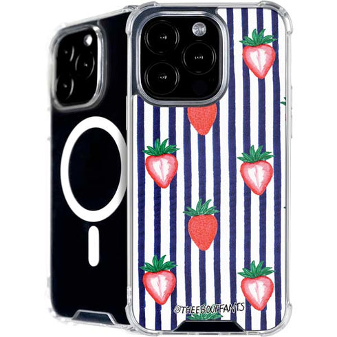 Bouffants and Broken Hearts Strawberries and Stripes iPhone 16 Pro MagSafe Case