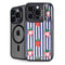 Bouffants and Broken Hearts Strawberries and Stripes iPhone 16 Pro Max Kickstand Case