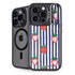 Bouffants and Broken Hearts Strawberries and Stripes iPhone 16 Pro Max Kickstand Case