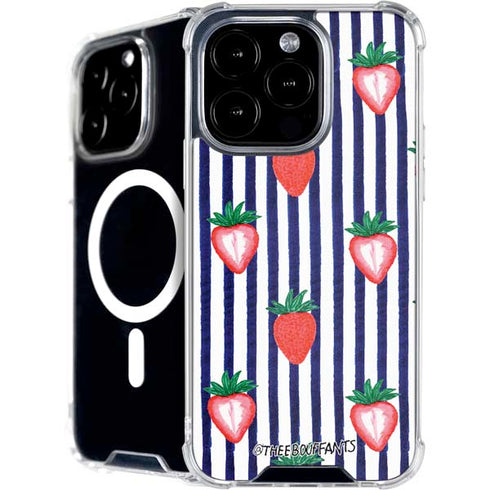 Bouffants and Broken Hearts Strawberries and Stripes iPhone 16 Pro Max MagSafe Case