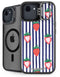 Bouffants and Broken Hearts Strawberries and Stripes iPhone 16e Kickstand Case