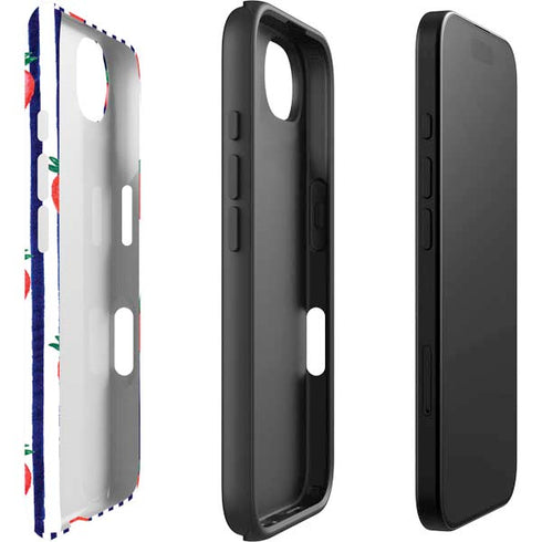 Bouffants and Broken Hearts Strawberries and Stripes iPhone 16e Impact Case