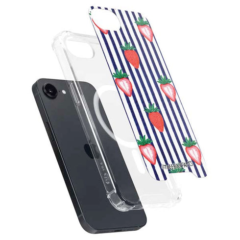 Bouffants and Broken Hearts Strawberries and Stripes iPhone 16e MagSafe Case