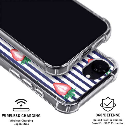 Bouffants and Broken Hearts Strawberries and Stripes iPhone 16e MagSafe Case