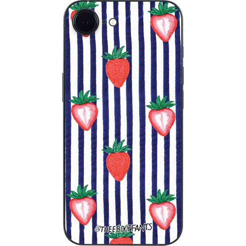 Bouffants and Broken Hearts Strawberries and Stripes iPhone 16e Skin