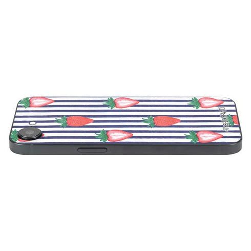 Bouffants and Broken Hearts Strawberries and Stripes iPhone 16e Skin