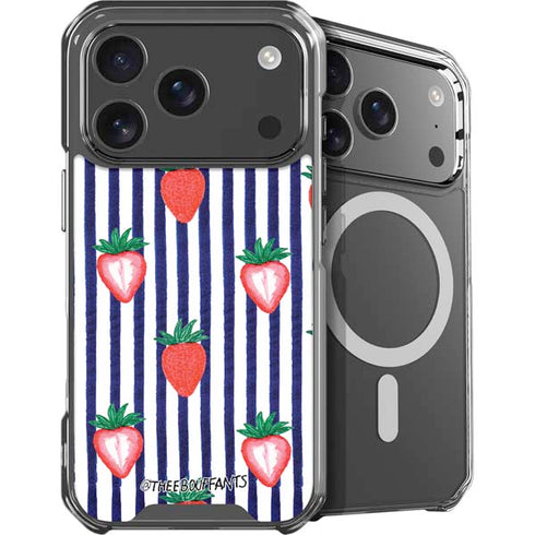 Bouffants and Broken Hearts Strawberries and Stripes iPhone 18 Pro MagSafe Case